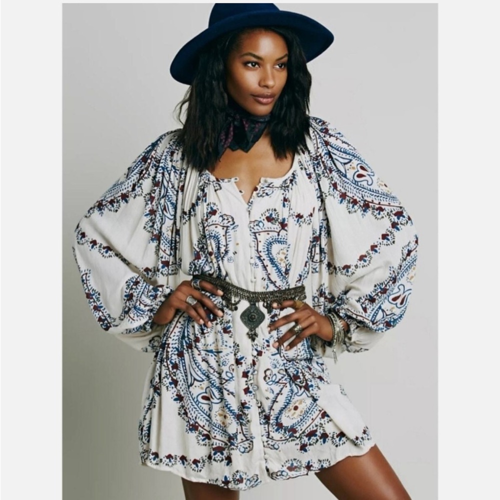 Free People Paisley Tunic Dress